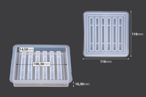 Lot de 7 moules pour réaliser dessous de verre et boîte de rangement-εικόνα_σύνθεση