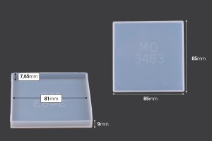 Lot de 7 moules pour réaliser dessous de verre et boîte de rangement-εικόνα_σύνθεση