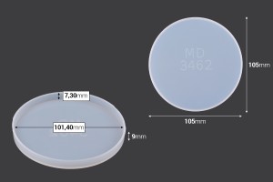 Lot de 7 moules pour réaliser dessous de verre et boîte de rangement-εικόνα_σύνθεση