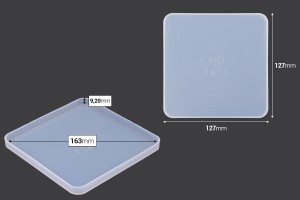 Grande Moule en silicone Sous-verre carrée-photo_dimensions