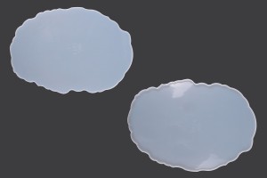 Moule en silicone ovale irrégulier pour Plateau-1