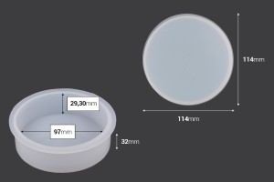 Moules en silicone pour savon DIY et résine époxy (lot de 8 pièces)-εικόνα_σύνθεση