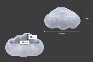 3D-Wolken-Silikonform 48x23mm-εικόνα_διαστάσεις