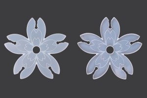 Blumenform Weinglashalter Silikonform (5 Gläser)-εικόνα_προϊοντική