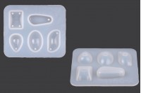 Silicone mold with various shapes for jewelry 94x79 mm