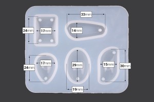 Silikonform mit verschiedenen Formen für Schmuck 94x79mm-εικόνα_σύνθεση