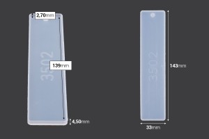 Moule en silicone Marque page 143x33 mm-εικόνα_διαστάσεις