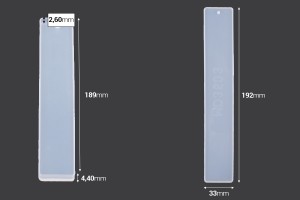 Moule en silicone Marque page 192x33 mm-εικόνα_διαστάσεις