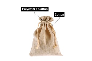 Sac 95x135 mm coton de couleur beige - 50 pcs-εικόνα_σύνθεση