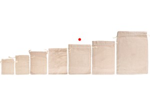 Sac 160x225 mm coton de couleur beige - 50 pcs-εικόνα_σύνθεση