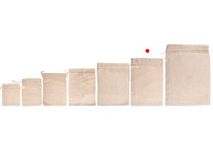 Tasche 195x295mm Baumwolle in Beige - 50 Stück-photo_groupe