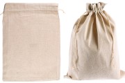 Bag 290x390 mm cotton in beige color - 25 pcs
