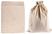 Bag 290x390 mm cotton in beige color - 25 pcs