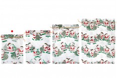 Çanta organza e bardhë e Krishtlindjeve 130x180 mm - 50 copë