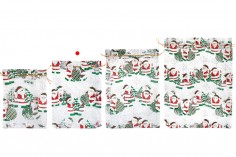 Çanta organza e bardhë e Krishtlindjeve 170x230 mm - 50 copë