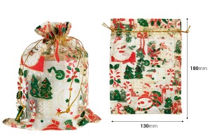 Weihnachtlicher Organzabeutel 130x180mm - 50 Stk-2