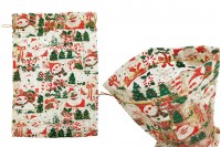 Çanta e Krishtlindjeve 200x300 mm e bërë nga organza - 25 copë