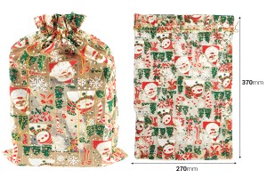 Sachet organza de Noël 270x370 mm - 25 pcs-2