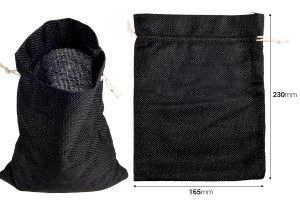 Beutel 165x230mm aus Leinenstoff in verschiedenen Farben mit Kordelzug-photo_dimensions