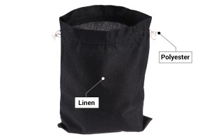 Pochette 295x395 mm en tissu de lin de différentes couleurs avec cordon de serrage-εικόνα_σύνθεση