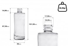 Offerta speciale! Flacone rotondo in vetro (18/415) per profumi 50ml - Da € 0,55 a € 0,30 al pezzo (ordine minimo: 1 scatola)