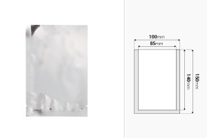 Aluminium-Heißsiegelbeutel 100x150 mm - 100 Stück-bildabmessungen