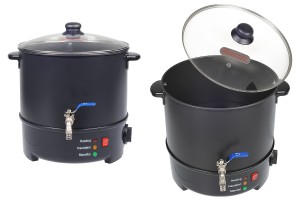 Machine à fondre la cire - liquéfier 7 L avec option chauffage et robinet métallique-εικόνα_προϊοντική