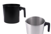 Σκεύος αλουμινίου 1800 ml σε ασημί ή μαύρο χρώμα με χερούλι