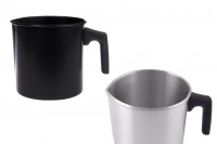 Σκεύος αλουμινίου 1800 ml σε ασημί ή μαύρο χρώμα με χερούλι