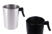 Σκεύος αλουμινίου 3000 ml σε ασημί ή μαύρο χρώμα με χερούλι