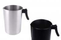 Σκεύος αλουμινίου 3000 ml σε ασημί ή μαύρο χρώμα με χερούλι