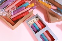 Kit per la creazione di candele in cera d'api - colori assortiti (10 fogli)