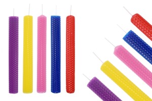 Kit per la creazione di candele in cera d'api - colori assortiti (10 fogli)-5
