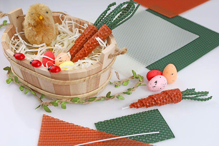 Kit per realizzare candele in cera d'api in vari colori (10 fogli) Kit per realizzare candele in cera d'api in vari colori (10 fogli)