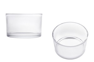 Vaso cilindrico in vetro 130x80 mm