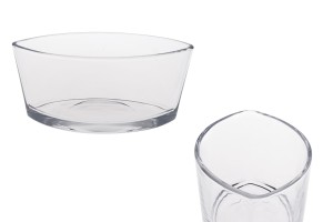 Barattolo per candele in vetro a forma di gondola da 800 ml