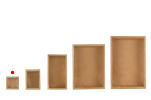 Papierverpackungsschachtel (300 g/m²) 85x85x30 mm mit transparentem Schubladenfenster in Weiß und Kraftfarbe - 12 Stück-6