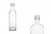 Mini 60ml marasca glass bottle for olive oil with PP18 mouth