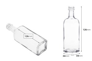 Shishe e vogël për vaj ulliri 60 ml Marasca (PP 18)-εικόνα_διαστάσεις