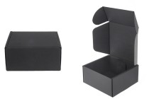 Schwarze Verpackungsschachtel aus Kraftpapier ohne Fenster 130x120x60 mm