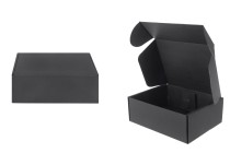 Schwarze Verpackungsschachtel aus Kraftpapier ohne Fenster 170x130x60 mm