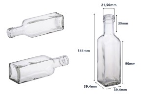 Flasche 100 ml für  Olivenöl Marasca PP 24 *-2