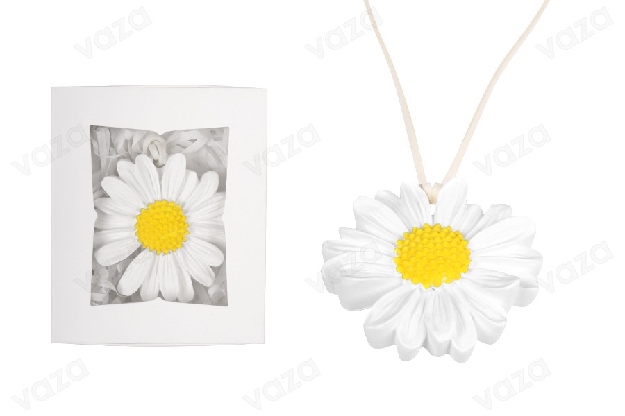 Gipsdiffusor in Form einer Gänseblümchenblüte 58x10 mm in einzelner Papierbox-εικόνα_προϊοντική