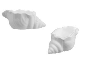 Pot décoratif en plâtre en forme de coquillage110x40 mm-εικόνα_προϊοντική