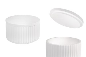 Barattolo per candele in gesso 103x60 mm con coperchio