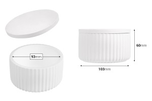 Gipskerzenglas 103x60 mm mit Deckel-2
