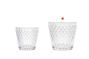 Barattolo decorativo in vetro trasparente 108/76x115 mm per candela-5