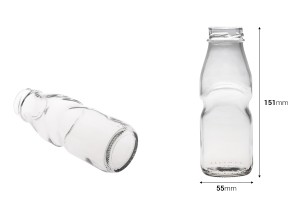 Bouteille en verre pour jus de fruits de 200 ml-2