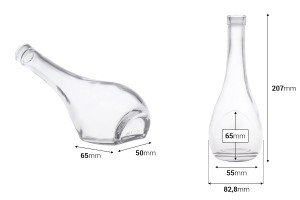 Μπουκάλι 250 ml για λάδι και ποτά-εικόνα_διαστάσεις