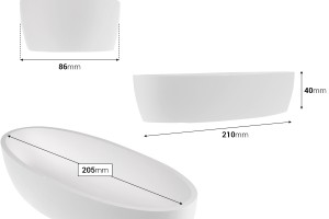 Barattolo in gesso 210x86x40 mm per decorazione-2
